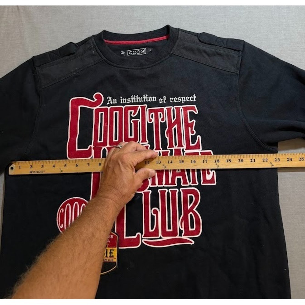 Googi Sweatshirt Ultimate Club Adult L Black Fleece Logo Long Sleeve. - Picture 6 of 9